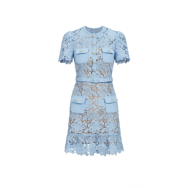 Vestido Bellabarnetten Mauris con botones de diamante de manga corta