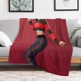 thumbnail image 6 of Gina Rodriguez Blanket Sexy #1 Throw Blankets Ultra Soft Flannel Lightweight Throws for Couch, Bed, All Seasons Use 50"*60"（130 * 150cm）, 6 of 6