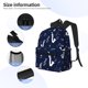thumbnail image 5 of Mochila con notas musicales para saxofones, mochila para portátil, mochila de viaje, mochila de negocios para mujeres y hombres., 5 of 5