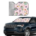 thumbnail image 2 of Yiaed Fish Seahorse Print Car Windshield Sunshade Front Auto Car Front Window Sun Shade Foldable Sun Visor Shield Cover Auto Accessories for Sedan SUV Truck-Medium, 2 of 5