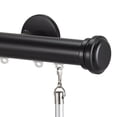 thumbnail image 1 of Art Dcor Tekno 25 Decorative Traverse Curtain Rod with Empire Finial, 108-Inch, Distressed Wood, 1 of 4