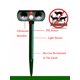 thumbnail image 4 of Dispositivo Control Plagas Ratones Dispositivos Expulsión Ultrasónico Infra Solar Multifuncional Detector Impermeable Suministros Jardinería Rojo, 4 of 9