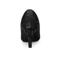 thumbnail image 2 of BLISSFUL STEP Women's Pointed Toe Printed Slip on Kitten Heel Pumps Black 8, 2 of 6