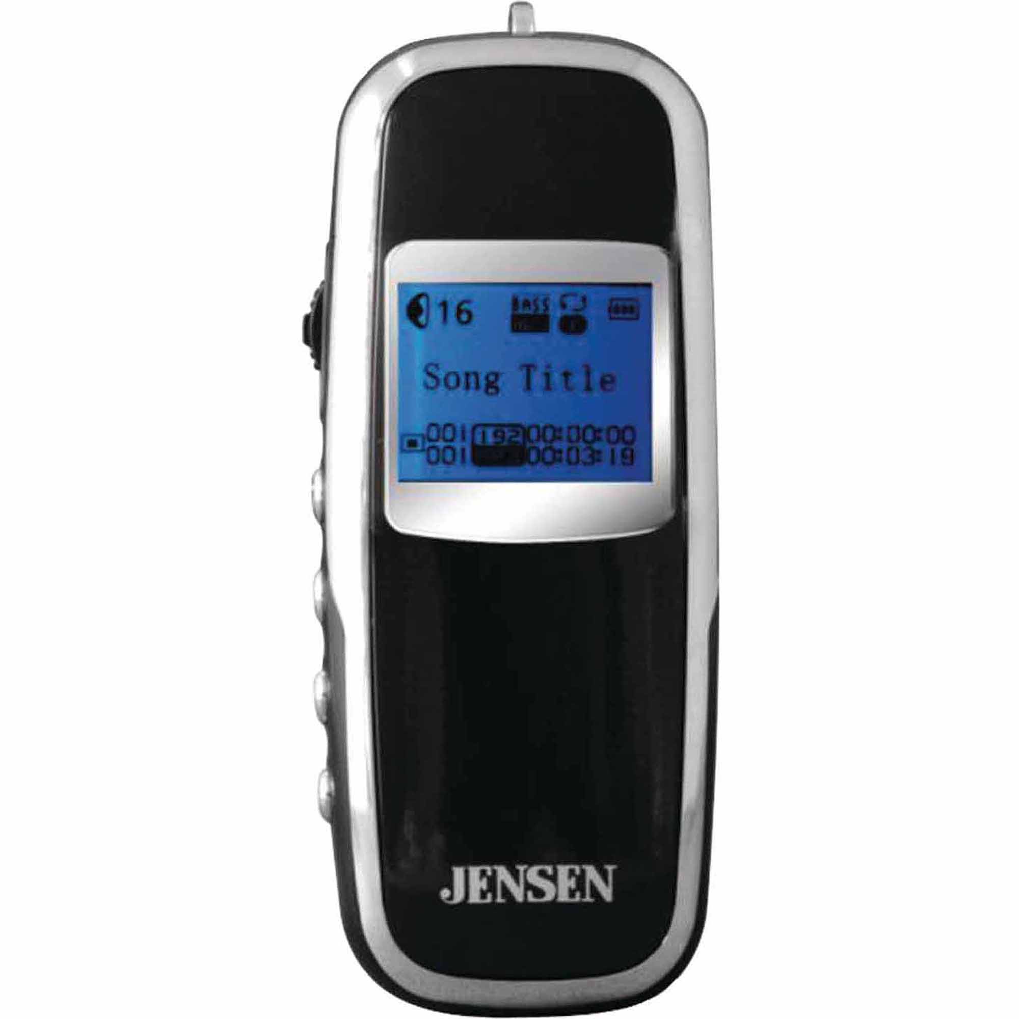 Jensen SMP2GBL 2GB MP3 Player Black/Silver