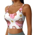thumbnail image 5 of Sports Bra For Women, Sloth With Donuts1 Sports Bras For Women High Support, Workout Tank Tops Woman With Removable Cups, 5 of 8