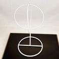 thumbnail image 3 of Ball Hat Stand Hat Rack Wig Holder Storage Display Stand Metal White, 3 of 7