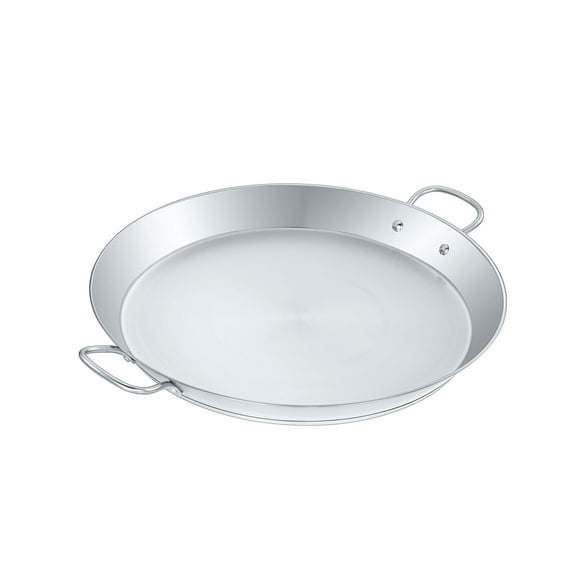 cONcORD Premium Stainless Steel Paella Pan with Heavy Duty Triply Bottom (16 (40 cM))