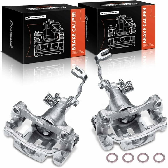 A-Premium Brake Caliper Assembly with Bracket Compatible with Infiniti G20 2002 Nissan Sentra 2002-2006 Rear Left and Right 2-PC