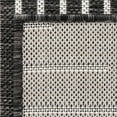 thumbnail image 6 of Unique Loom Outdoor Modern Collection Area Rug - Tambor (7' x 10' Rectangle Charcoal Gray/Ivory), 6 of 6