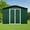 Green, variant on JXXRZ 6x4ft Outdoor Metal Shed, Steel Tool Storage for Backyard & Patio, White&Black