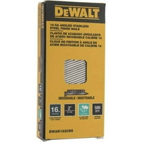 DEWALT 2" x 16-Gauge Angled Stainless Steel Pneumatic Finishing Nail (500 Pack)