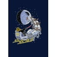 thumbnail image 2 of Boy's Star Wars Darth Vader Starry Sleigh  Graphic Tee Navy Blue X Large, 2 of 4
