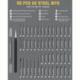 thumbnail image 5 of E1 Max 3.7V Mini Precision Electric Screwdriver, 50-in-1 Magnetic Bits,, 5 of 6
