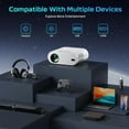 thumbnail image 7 of 4K WiFi  Projector with , 1000ANSI Brightness, Auto Keystone , Portable  Projector for Home Theater Indoor/Outdoor, 7 of 7