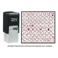 thumbnail image 3 of Printtoo Personalized Animals Theme Icons Rubber Stamp Self Inking Stamper 24 mm-Violet, 3 of 6