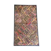 Mogul Indian Kutch Tapestry Patchwork Ethnic Handmade Embroidered Table Décor Wall Hanging