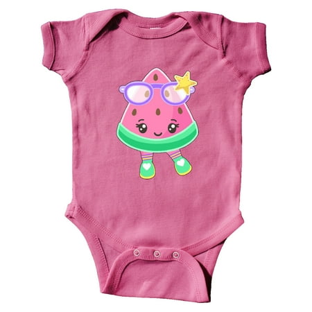 

Inktastic Cute Watermelon with Sunglasses Gift Baby Boy or Baby Girl Bodysuit