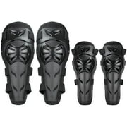 Knee Pads Motorcycle - 4Pcs Adult Knee/Motorcycle Elbow Pads/Adjustable Knee Cap Pads Protector Elbow Armor for Motorcycle Cycling Racing