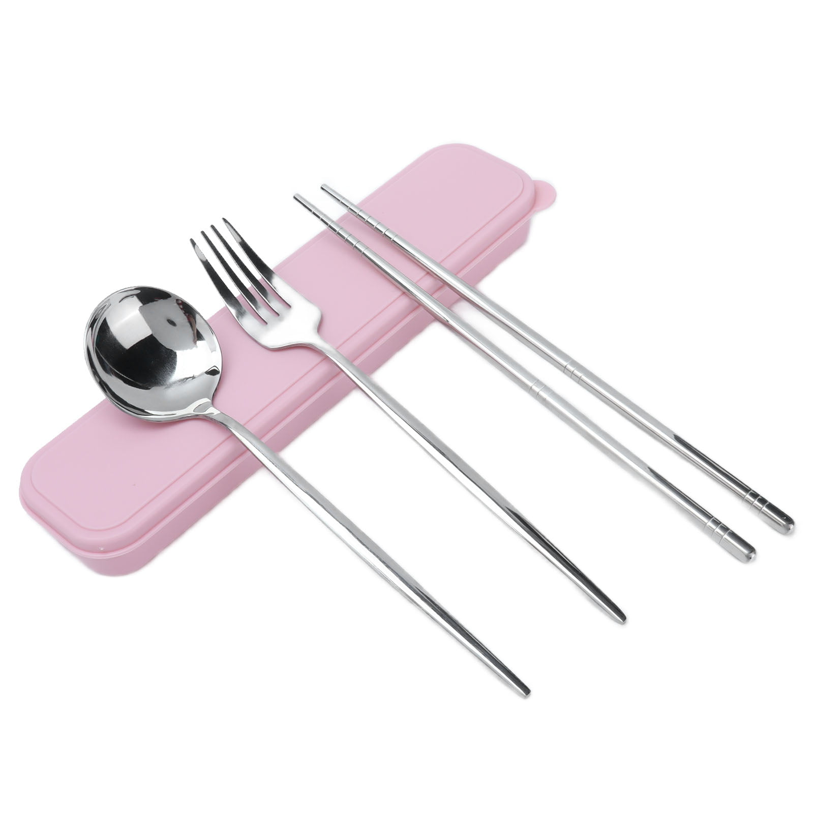 Portable Stainless Steel Cutlery Set Tableware Fork Spoon Chopsticks Set Outdoor 
