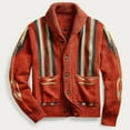 thumbnail image 2 of Mens Sweater Autumn And Winter Thick Jacquard Long Button Knit Warm Cardigan Jacket, 2 of 5