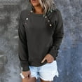 thumbnail image 2 of Vedolay Clothes for Women Casual Long Sleeve V Neck Pullover Tops Black,L, 2 of 5