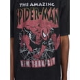 thumbnail image 4 of Spider-Man Men’s Oversized Front and Back Graphic T-Shirt with Short Sleeves, Sizes S-3XL, 4 of 5