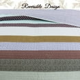 thumbnail image 3 of Cozy Line Home Fashions Nesco Stripe Patchwork Cotton Reversible Quilt Bedding Set, Queen - 3 Piece, 3 of 5