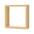 thumbnail image 7 of 1-Pack Dried Flower Frame, 6 x 6 Inch Double Acrylic Wooden Dried Flower Photo Floating Frame [Wood Color], 7 of 7