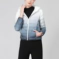 thumbnail image 7 of Hvyesh Plus Size Packable Puffer Jacket Women Gradient Down Coat Lightweight Full Zip Winter Coats Quilted Puffer Jackets, 7 of 7