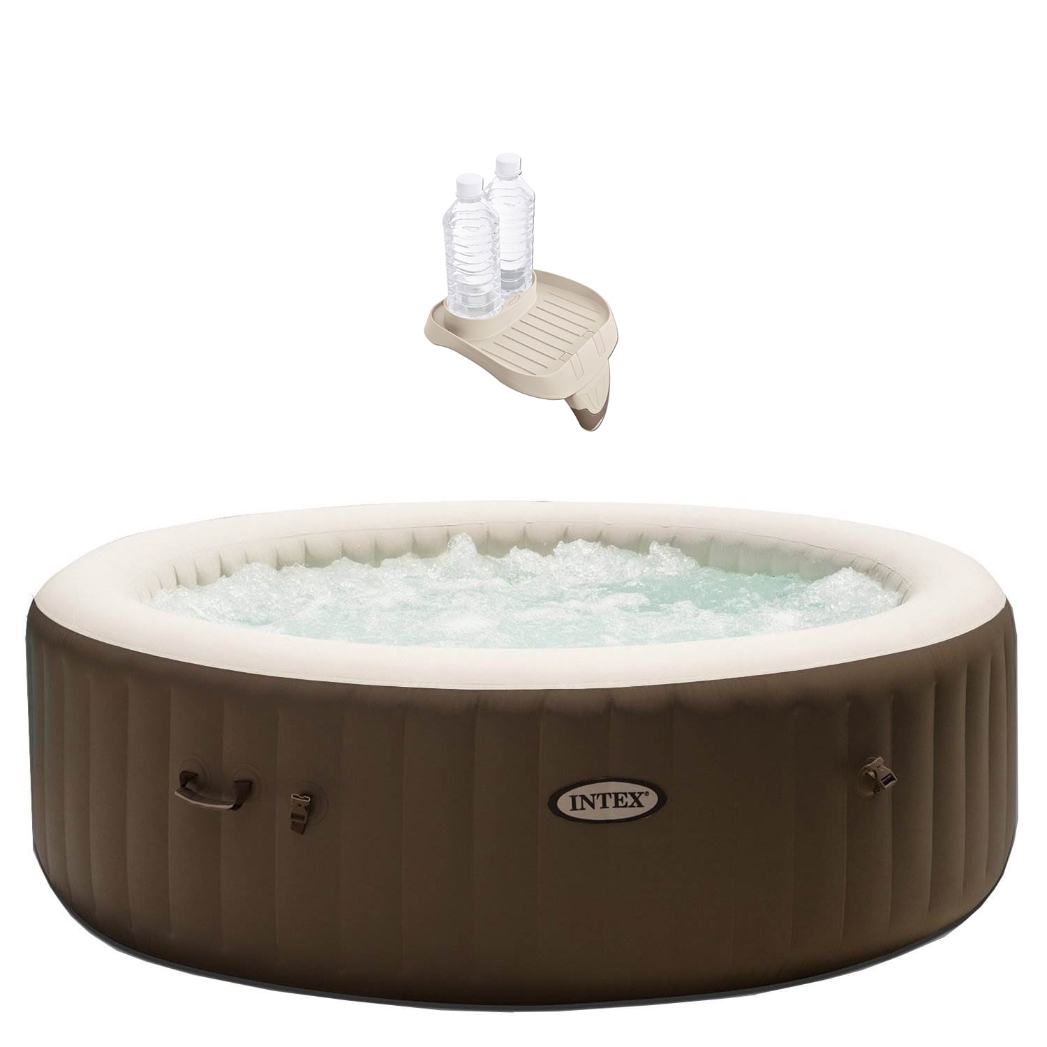 Intex PureSpa Jet Massage 6 Person Portable Inflatable Hot Tub & Cup