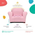 thumbnail image 4 of Keet Roundy Children's Chair, Microsuede, Pink, 4 of 5