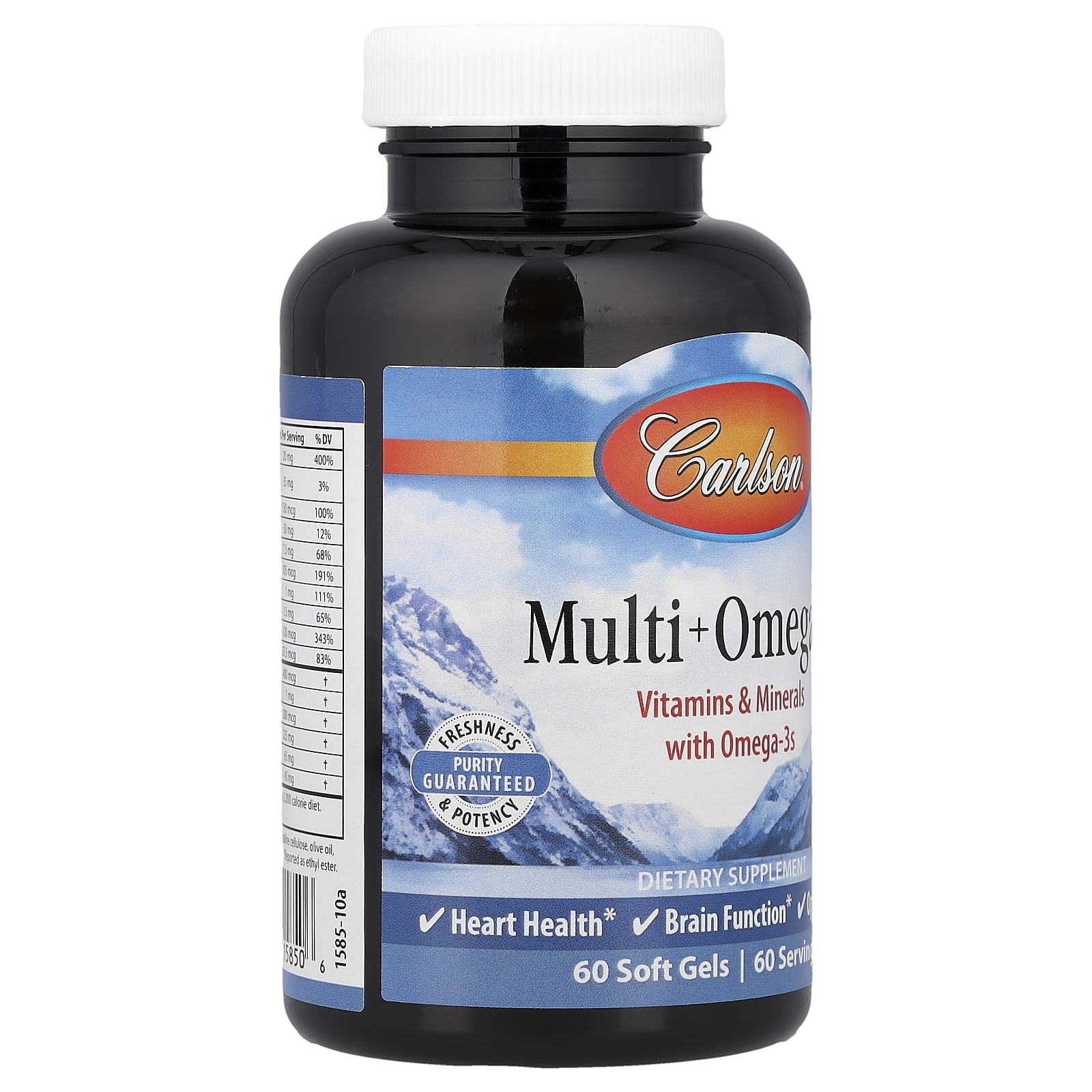 Carlson Multi + Omega-3, 60 Soft Gels