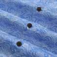 thumbnail image 5 of YIUME Hawaiian Shirts For Men Traditional Koi Carp Printed 100% Cotton Short Sleeve - Blue, 5 of 8