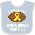 thumbnail image 3 of Inktastic Spina Bifida Awareness Ribbon Boys or Girls Baby Bib, 3 of 4
