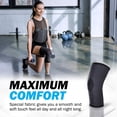 thumbnail image 5 of PowerLix Knee Brace and Support, 4-Way Knee Compression Sleeve for Men & Women, Pain Relief & Support Knee Sleeve for Sports & Fitness with Anti Slip & 3D Knitting, Shadow Black, XL, 5 of 6
