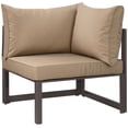 thumbnail image 4 of Fortuna 8 Piece Outdoor Patio Sectional Sofa Set , Brown Mocha, 4 of 8