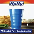 thumbnail image 3 of Hefty Party On Disposable Plastic Cups, Marine Blue, 18 oz, 120 Count, 3 of 7