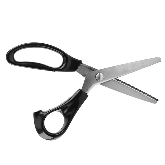Fabric Decorative Pinking Shears Scissors Stainless Steel Blades for Professional Dressmaking Triangle Round Edge 3 5 7mm 23 Cm