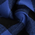 thumbnail image 5 of Amzcrzy Pajamas for Women Set Cotton Linen V-Neck Button Down Short Sleeve Classic Plaid Pajamas Women with Drawstring Shorts 2 Piece Outfits Loungewear Sets S-5Xl Blue 5XL, 5 of 8