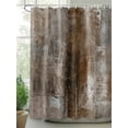 thumbnail image 3 of Brown Bathroom Curtain 78 Inch Shower Curtain with Hooks, Retro Oil Painting Modern Abstract Art Aesthetics Waterproof Polyester Bath Curtain Washable Bathtub Curtain 36''x 78'', 3 of 6
