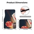 thumbnail image 3 of Balery Poker Chips Pattern 4-Piece Floor Mats, Heavy-Duty Rubber Liners, Anti-Slip Design, All-Season Automotive Protection, Vehicles, Cars, Trucks, and SUVs, 3 of 5