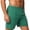 #03 Green 【Mix, Match & Rotate: Stock Up on Daily Colors】, variant on Men's Polyester Five Inch Athletic Shorts, High Elastic Wide Waistband Loose Straight Leg Invisible Pockets Quick Dry Cropped Pants for Soccer Basketball Running | TruHer,Black S