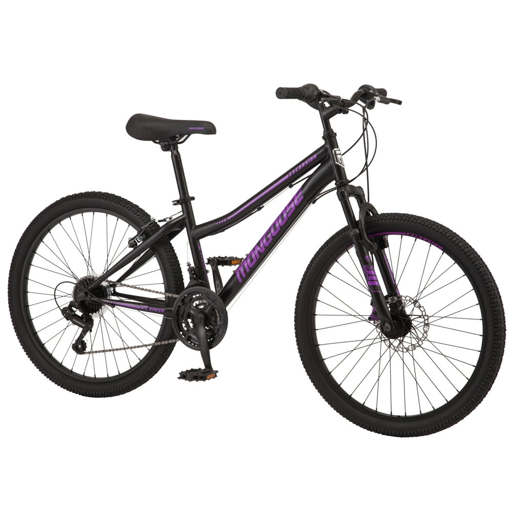 Mongoose Excursion mountain bike, 24inch wheel, 21 speeds, girls frame