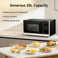 thumbnail image 3 of Sunmaki 0.7 Cu Ft Microwave Oven with Easy Clean, 9 Auto Menus & LED Lighting, 3 of 10