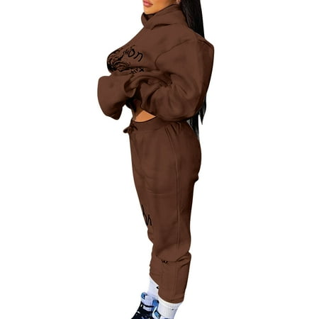 

HSMQHJWE Bathing Suit Bottoms Women Pants And Top Set For Women Party Women S Two Piece Outfits Hoodies Top And Elastic Waistband Pant Women Sweatsuit Tracksuit Sets Maternity Pant Suits For Women