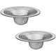 thumbnail image 1 of Colador de malla para fregadero de cocina, paquete de 2, 4-1/2 pulgadas, acero inoxidable, 2 unidades, 1 of 5