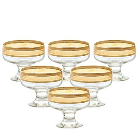 Lorren Home Trends Pedastal Bowls Melania Collection -Set of 6