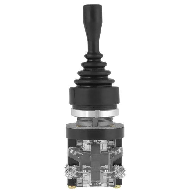 2NO Joystick Switch, Momentary 2,Position Control Stick for Automation and Safety Field, Resistant to Water, Oil and Dust, with Rubber Sleeve Cover, for Magnetic Starter Control