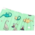 thumbnail image 5 of Beezizac Little Boys Pajamas - Soft Snug-fit PJs Short Sleeves Sleepwear Set Green Dinosaur Toddler Jammies Size 5T, 5 of 7
