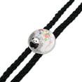 thumbnail image 2 of Panda Bear with Colorful Rainbow of Balloons Western Southwest Cowboy Necktie Bow Bolo Tie, 2 of 4
